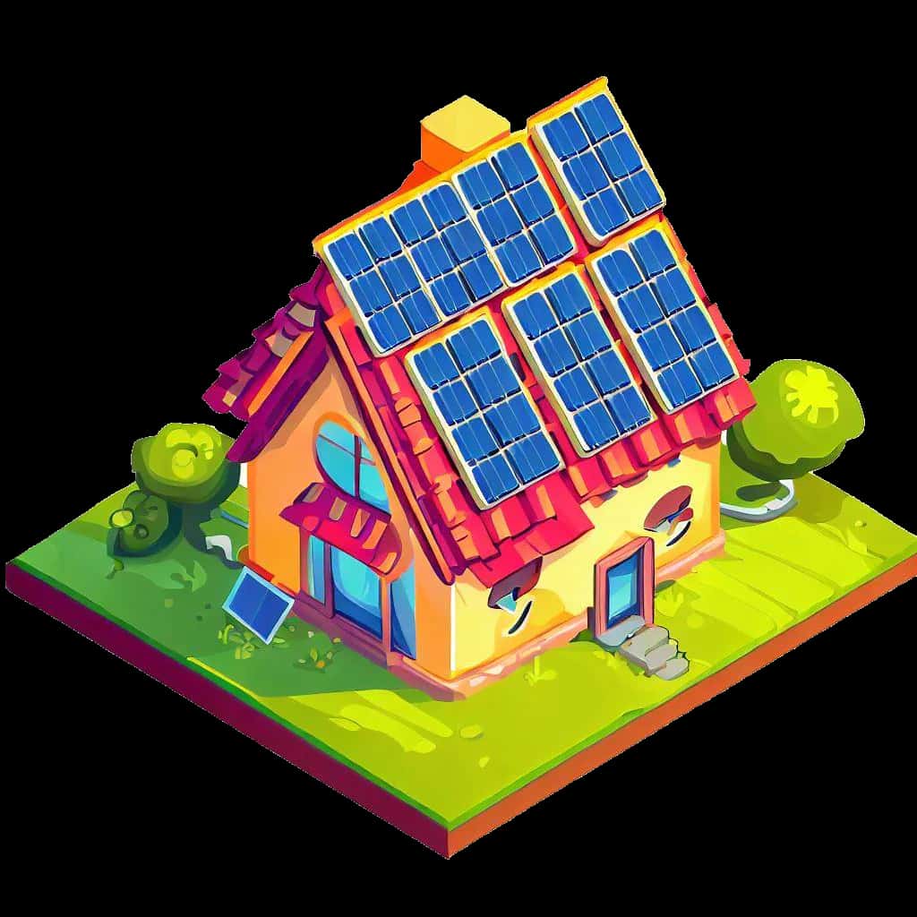 House with solar panels