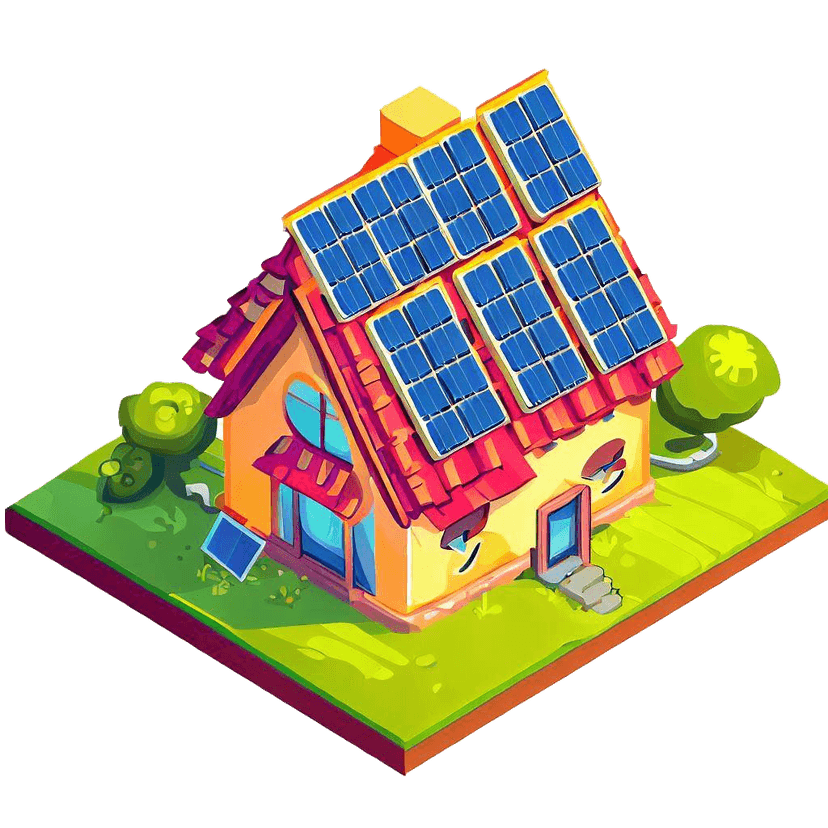 House with solar panels